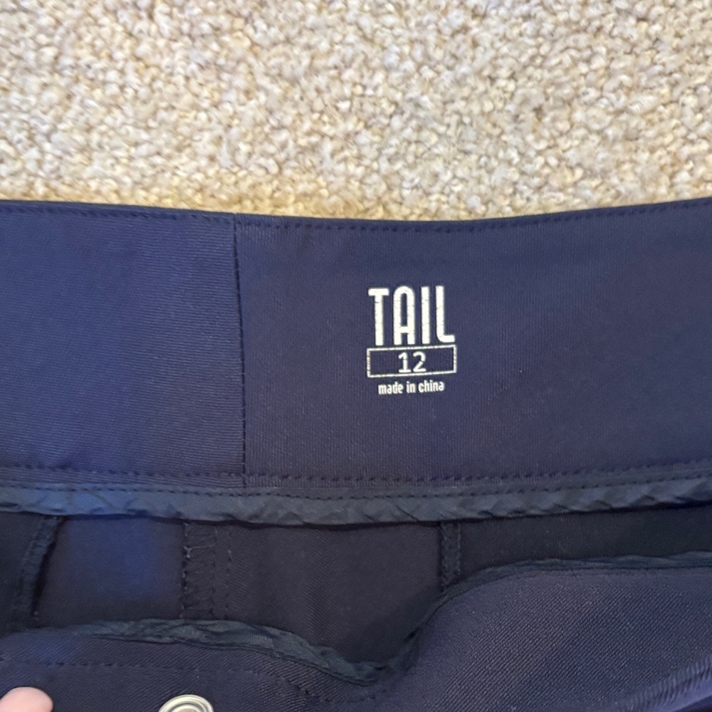 Tail Women's Dark Blue Capris with Button Accents - Picture 3 of 9